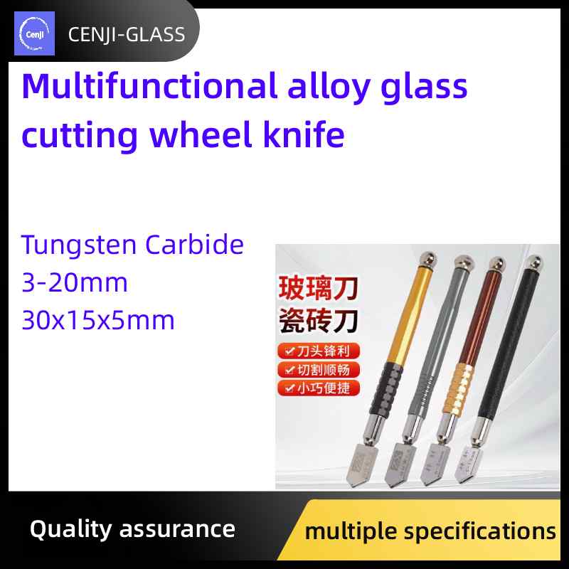 Multifunctional alloy glass cutting wheel knife