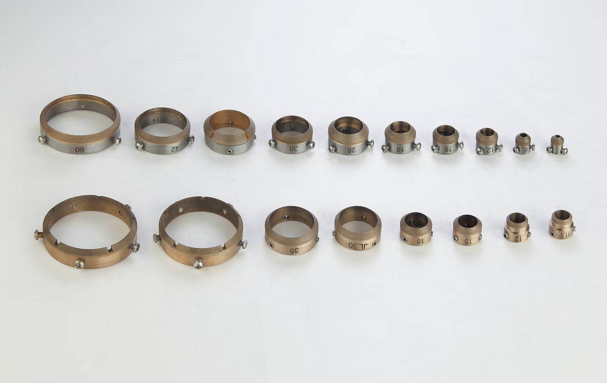 Glass drilling bit set