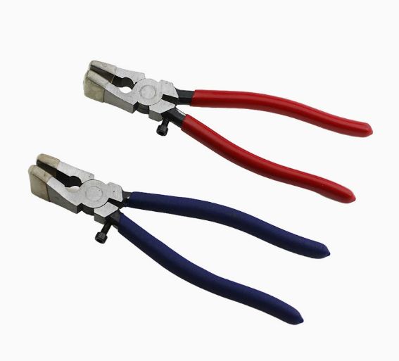8-inch glass trimming pliers, glass flat-nose pliers