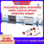 Insulating glass assembly table conical wheel umbrella wheel