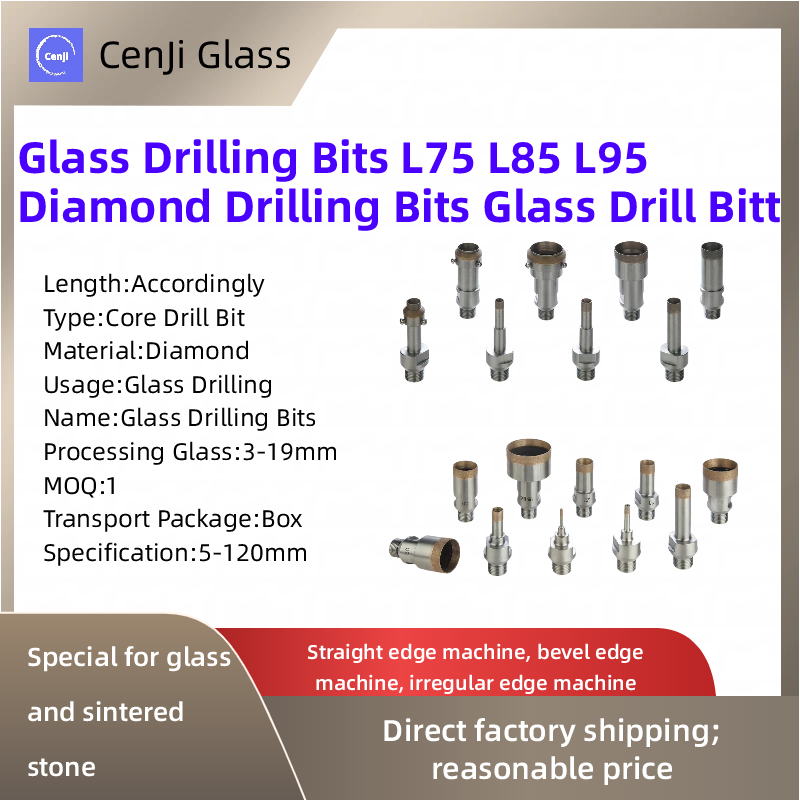 Glass Drilling Bits L75 L85 L95 Diamond Drilling Bits Glass Drill Bit