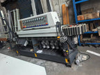 Automatic Glass Straight Line Edging Polishing Grinding Beveling Mitering Round Pencil Processing Edger Line Machine Machinery
