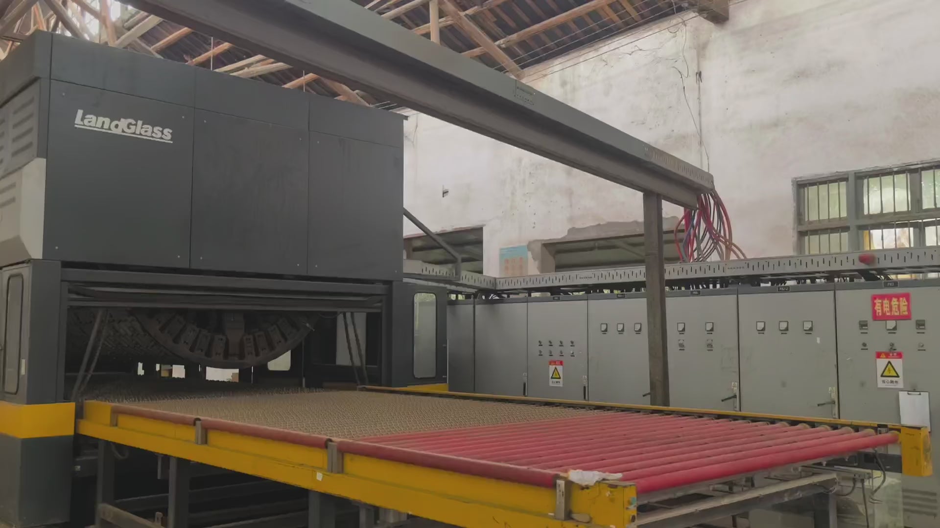 Used LAND GLASS tempered glass furnace equipment