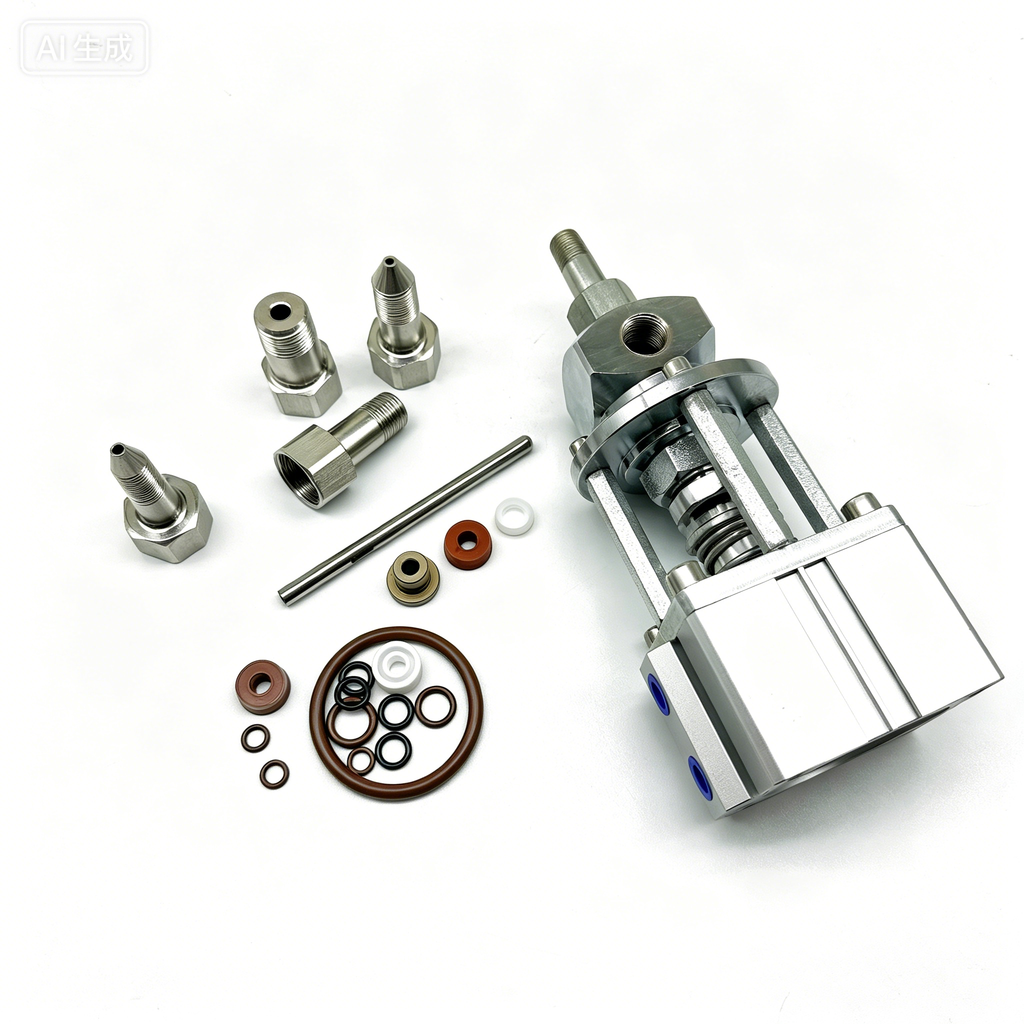 Insulating glass gluing machine pneumatic switch needle valve