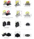 Complete collection of glass machinery equipment wheels