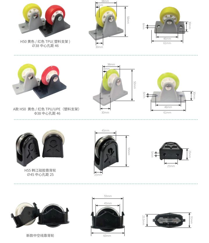 Complete collection of glass machinery equipment wheels