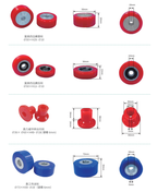 Complete collection of glass machinery equipment wheels