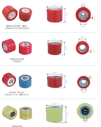Complete collection of glass machinery equipment wheels