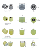 Complete collection of glass machinery equipment wheels