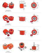 Complete collection of glass machinery equipment wheels