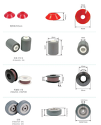 Complete collection of glass machinery equipment wheels