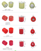 Complete collection of glass machinery equipment wheels