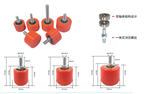 Complete collection of glass machinery equipment wheels