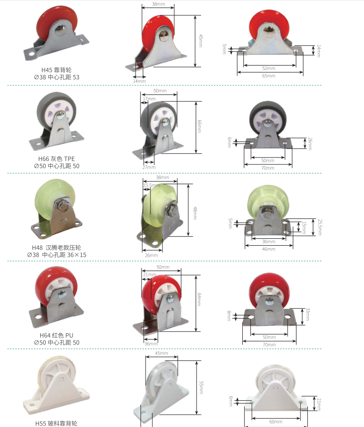 Complete collection of glass machinery equipment wheels