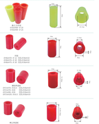 Complete collection of glass machinery equipment wheels