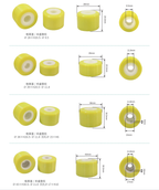 Complete collection of glass machinery equipment wheels